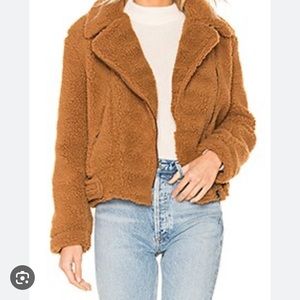 Shearling moto jacket ASTR never worn